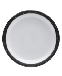 Colorful confetti shines on these Jet Skyline dinner plates like bright city lights. Mix and match with Denby Jet and Jet Stripes to personalize casual tables with modern polish. In microwave- and oven-safe stoneware for easy reheating. Colorful confetti shines on these Jet Skyline dinner plates like bright city lights. Mix and match with Denby Jet and Jet Stripes to personalize casual tables with modern polish. In microwave- and oven-safe stoneware for easy reheating.