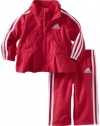 adidas Baby-Girls Infant Pretty Wind 2 Piece Set, Dark Pink, 6 Months