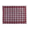 Classic red tartan plaid gives these Juliska table linens inviting appeal that's perfect for the holidays and beyond.