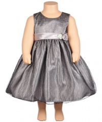 Princess Faith Iris Dress with Diaper Cover (Sizes 12M - 24M) - gray, 24 months