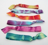 Lucky Girl Hair Ties, Tie Dye, The Day Tripper Set of 6 Lucky Girl Hair Ties, Tie Dye, The Day Tripper Set of 6