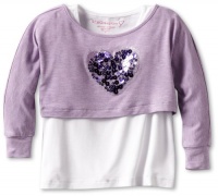 Design History Girls 2-6X Heart Popover, Twinklepurple, 3T Design History Girls 2-6X Heart Popover, Twinklepurple, 3T