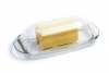 Norpro 283 Glass Butter Dish, Silver