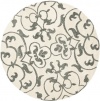 Safavieh Soho Collection SOH840A Handmade Ivory New Zealand Wool Round Area Rug, 6-Feet