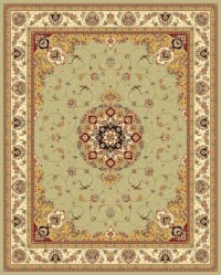 Safavieh Lyndhurst Collection LNH329B Green and Ivory Round Area Rug, 8-Feet Round Safavieh Lyndhurst Collection LNH329B Green and Ivory Round Area Rug, 8-Feet Round