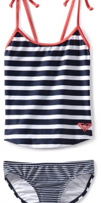 Roxy Kids Girls 7-16 Tankini Swimwear Set, Open Ocean Stripe, 10 Roxy Kids Girls 7-16 Tankini Swimwear Set, Open Ocean Stripe, 10