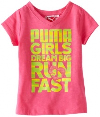 Puma - Kids Girls 2-6X Little Dream Big Tee, Pink, 6 Puma - Kids Girls 2-6X Little Dream Big Tee, Pink, 6