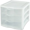 Sterilite ClearView 3 Storage Drawer Organizer