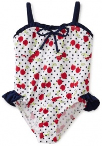 Pink Platinum Baby-Girls Infant Cherry 1 Piece Swimsuit, White, 18 Months Pink Platinum Baby-Girls Infant Cherry 1 Piece Swimsuit, White, 18 Months