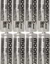 Moonrays 47740SP Rechargeable NiCd AA Batteries for Solar Powered Units, 8-Pack