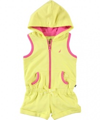 Nautica Trotter Romper (Sizes 7 - 16) - light yellow, 10