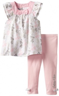 Calvin Klein Baby-Girls Infant Printed Tunic with Leggings, Pink, 12 Months Calvin Klein Baby-Girls Infant Printed Tunic with Leggings, Pink, 12 Months