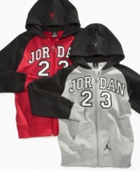 Nike black sleeve zip hoodie to keep him warm during the crisp autumn season. Nike black sleeve zip hoodie to keep him warm during the crisp autumn season.