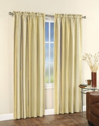 Faux Silk Stripe Lined Curtain Panel - 42 in. W x 84 in. L Faux Silk Stripe Lined Curtain Panel - 42 in. W x 84 in. L