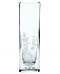 Stunning on its own, the Marly Tech crystal vase is also poised to hold a lifetime of bouquets. A streamlined shape balances the classic foliage motif on its base for a contemporary edge. Stunning on its own, the Marly Tech crystal vase is also poised to hold a lifetime of bouquets. A streamlined shape balances the classic foliage motif on its base for a contemporary edge.