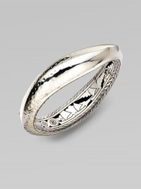 From the Palu Collection. A hammered texture adds interest to this femininely, chic design. Sterling silverDiameter, about 2¼Pusher clasp closureImported From the Palu Collection. A hammered texture adds interest to this femininely, chic design. Sterling silverDiameter, about 2¼Pusher clasp closureImported