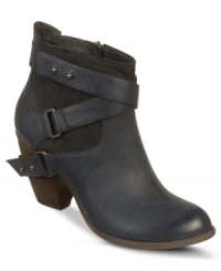With style like this, nothing's left up to chance. The Lucky booties by Fergalicious feature strappy detail on the shaft and ankle With style like this, nothing's left up to chance. The Lucky booties by Fergalicious feature strappy detail on the shaft and ankle