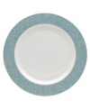 With a fresh, feminine feel and exceptional durability, the Lucille Teal dinner plates deliver lasting style to every day and occasion. A fanciful pattern inspired by 1950's lace trims creamy, contemporary porcelain from Denby. (Clearance)