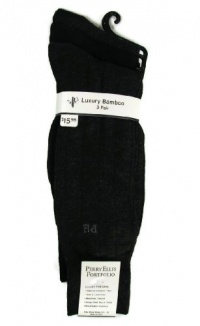 Perry Ellis Men's Portfolio Over the Calf Length Bamboo Dress Socks, 3-Pack Perry Ellis Men's Portfolio Over the Calf Length Bamboo Dress Socks, 3-Pack