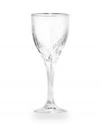 For nearly 150 years, Lenox has been renowned throughout the world as a premier designer and manufacturer of fine china, accessories, and stemware. In brilliantly faceted crystal accented with platinum, the gracefully twirled Debut Platinum wine glasses collection provides an impeccable accompaniment to your formal china and flatware. For nearly 150 years, Lenox has been renowned throughout the world as a premier designer and manufacturer of fine china, accessories, and stemware. In brilliantly faceted crystal accented with platinum, the gracefully twirled Debut Platinum wine glasses collection provides an impeccable accompaniment to your formal china and flatware.