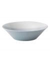 Perfect for every day, the 1815 serving bowl from Royal Doulton features sturdy white porcelain streaked with pale blue for serene, understated style.