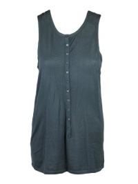 Inhabit womens cotton weekend henley sleeveless tank top Inhabit womens cotton weekend henley sleeveless tank top