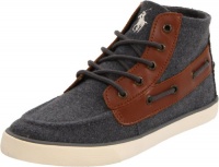 Polo by Ralph Lauren Coast Mid Sneaker (Infant/Toddler Kid/Little Kid),Grey Wool/Tan Leather,5 M US Toddler Polo by Ralph Lauren Coast Mid Sneaker (Infant/Toddler Kid/Little Kid),Grey Wool/Tan Leather,5 M US Toddler