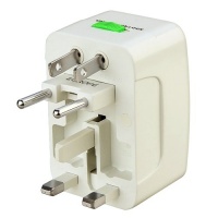 Insten Universal World Wide Travel Charger Adapter Plug, White - by eForCity Insten Universal World Wide Travel Charger Adapter Plug, White - by eForCity