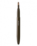 Shiseido The Makeup Portable Lip Brush. This travel-sized brush made of firm natural hair has all the application benefits of the Lip Brush, yet its size and design make it perfect for touch-ups.