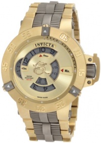Invicta Men's 1572 Subaqua Noma III Gold Dial 18k Gold Ion-Plated Stainless Steel With Titanium Trim Watch Invicta Men's 1572 Subaqua Noma III Gold Dial 18k Gold Ion-Plated Stainless Steel With Titanium Trim Watch