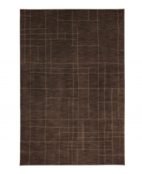 A stately, stenciled design takes shape beautifully, imparting a quiet elegance. Thick and resilient underfoot, this plush piece is woven from 2-ply nylon pile, ensuring easy care and long-lasting wear. A stately, stenciled design takes shape beautifully, imparting a quiet elegance. Thick and resilient underfoot, this plush piece is woven from 2-ply nylon pile, ensuring easy care and long-lasting wear.