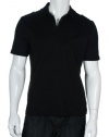 Alfani Red Black Basic SS Polo Shirt