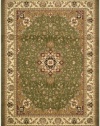 Safavieh Area Rug, 9-Feet by 12-Feet, Green and Ivory