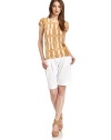 THE LOOKTie-dye print Pullover style Banded neckline Short gathered sleevesGathered detail on back necklineTHE FITAbout 23 from shoulder to hemTHE MATERIAL70% cashmere/30% silkCARE & ORIGINDry cleanMade in ItalyModel shown is 5'10 (177cm) wearing US size Small. 