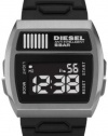 Diesel Quartz Black Silicone Bracelet Black Dial Men's Watch - DZ7205