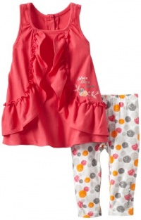 Calvin Klein Baby-girls Infant Tunic with Printed Leggings, Pink, 18 Months Calvin Klein Baby-girls Infant Tunic with Printed Leggings, Pink, 18 Months