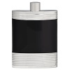 Putting a glamorous spin on cocktail hour, Vera Wang's Debonair flask is a sleek, art deco-inspired piece featuring ribbed stainless steel and slick black enamel.