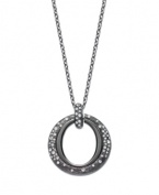 The name speaks for itself. You'll be stunned by Eliot Danori's Star Struck Circle Pendant. A cut-out circle shines with the addition of sparkling crystals. Crafted in anthracite tone mixed metal. Approximate length: 36 inches. Approximate drop: 1-1/2 inches.