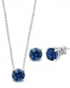 Effy Jewlery S. Silver London Blue Topaz Pendant & Earrings Set