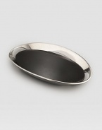 A distinctive gift for bar-keeping connoisseurs, crafted with a gleaming oval metal ring that slopes toward a dramatic base of black granite to evoke the majestic Southwest. Tarnish-resistant metal 11W X 2¾H X 19D Imported 