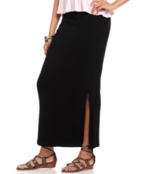 Maximize your style this summer in this ultra-versatile maxi skirt from DKNY Jeans. Go for drama when you pair it with chunky accessories and boots, or keep it boho-chic with a tee and sandals! Maximize your style this summer in this ultra-versatile maxi skirt from DKNY Jeans. Go for drama when you pair it with chunky accessories and boots, or keep it boho-chic with a tee and sandals!