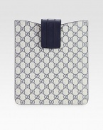 Logo-stamped GG imprimé iPad® case with leather trim.Velcro® flap closureFully linedAccommodates the iPad®8¾W X 10¼H X 1DMade in Italy