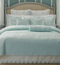 Martha Stewart SUMMER MEADOW Quilted Standard Sham, Embroidered - Aqua $90 Martha Stewart SUMMER MEADOW Quilted Standard Sham, Embroidered - Aqua $90
