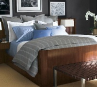 Lauren by Ralph Lauren Jermyn Street Grey Large Stripe TWIN Duvet Cover Lauren by Ralph Lauren Jermyn Street Grey Large Stripe TWIN Duvet Cover