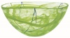 Kosta Boda Contrast Large Lime Bowl