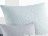 Calvin Klein White Label Oval Bands Euro Sham, Silver Calvin Klein White Label Oval Bands Euro Sham, Silver