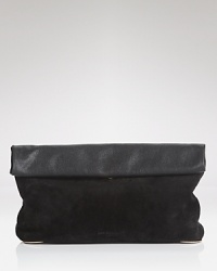 Ease the transition to evening with this mixed media clutch from See by Chloé. Crafted of suede and leather, it's our favorite way to take the textured trend out for the night.