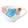 Bright, cheerful blooms decorate this premium bone-china tea cup from Villeroy & Boch. Mix it and match it with other pieces in the collection for endless creative combinations.