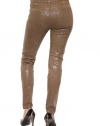 Women's J Brand Super Skinny Mid-Rise Jean in Taupe Boa