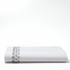 Vera Wang Circle Eyelet Queen Fitted Sheet